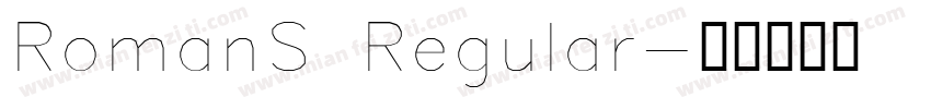 RomanS Regular字体转换